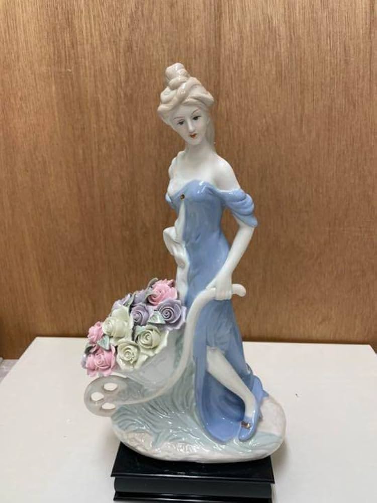リヤドロ風 題名 綺麗な花ばかり 陶器 フィギュリン Amazon.co.jp: リヤドロ風 題名 綺麗な花ばかり 陶器 フィギュ